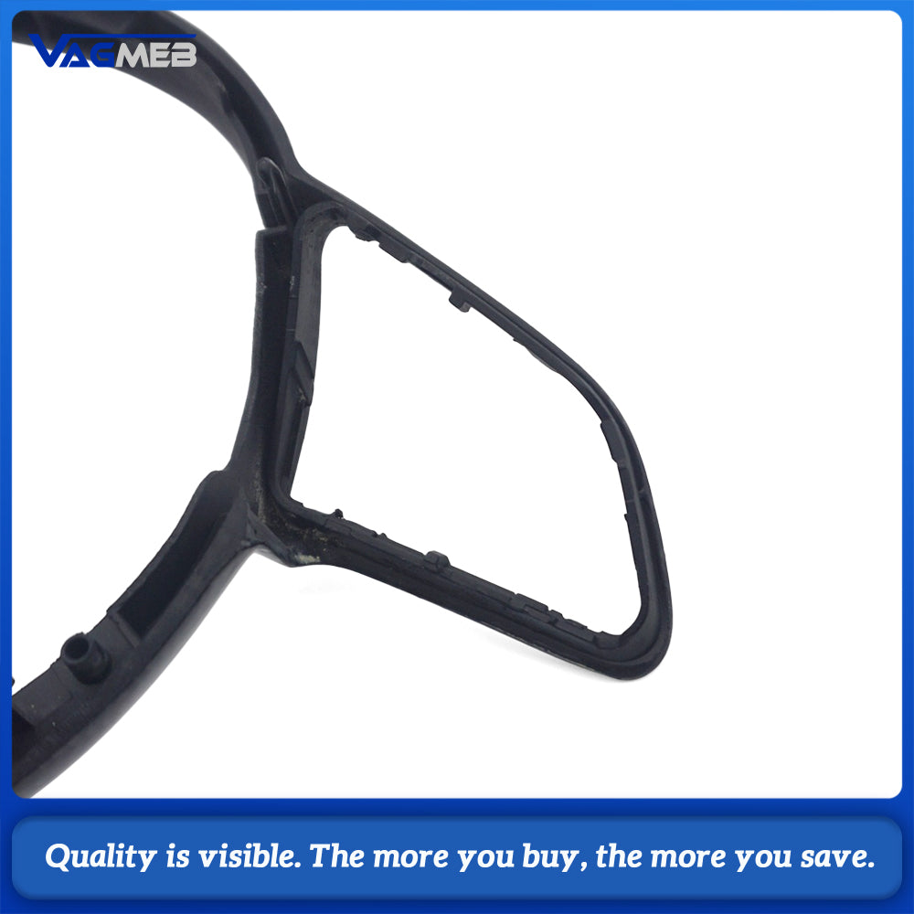 Suitable for Audi A4 B8 A6 C7 A3 8V steering wheel button frame, made of genuine carbon fiber