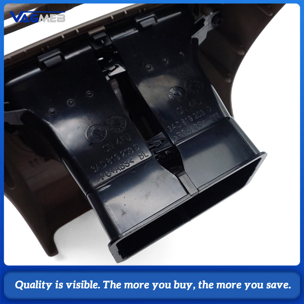 For VW Passat B7 CC 2009-2017 Rear Center Console Air Vent Panel Trim 3AD 864 298K coffee color