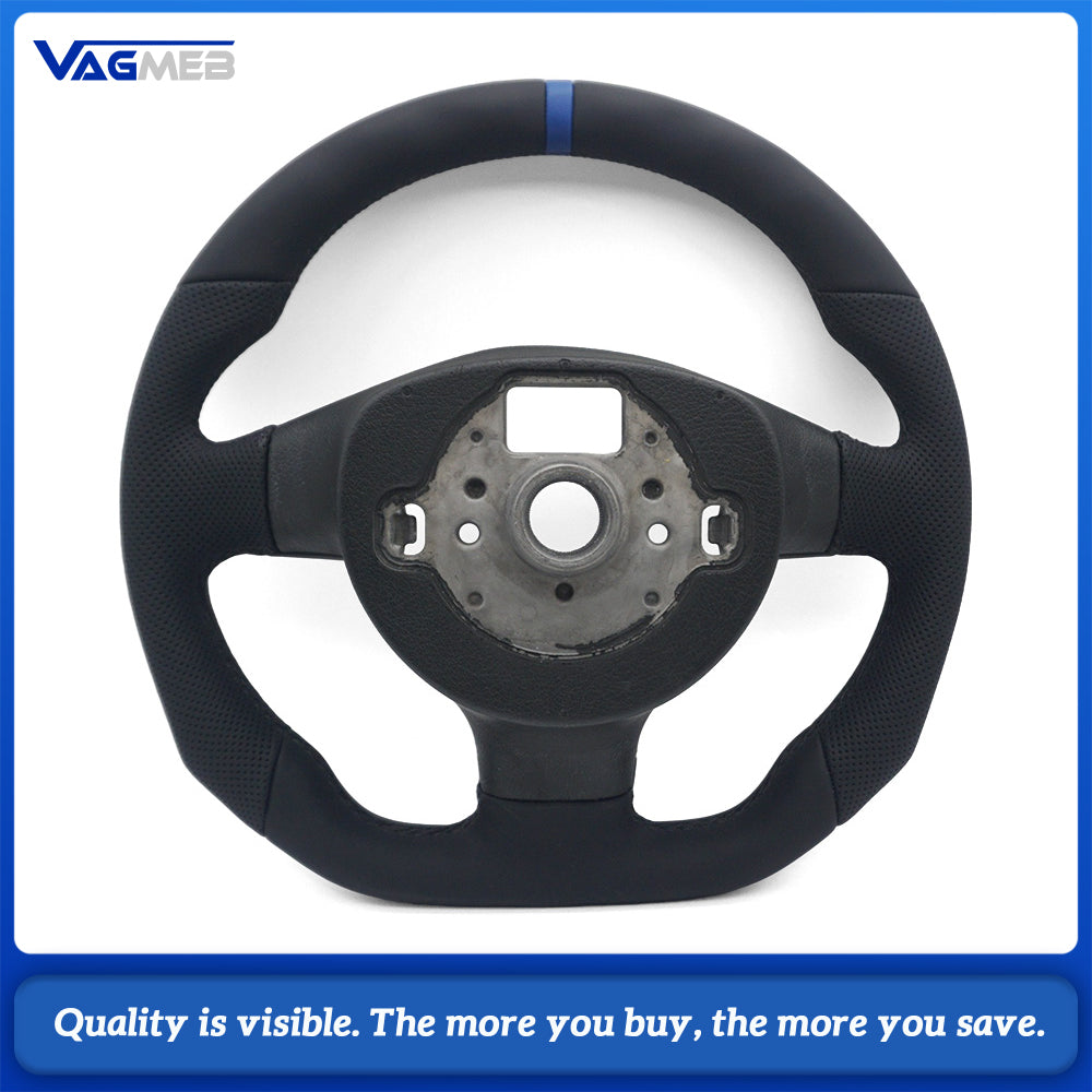 For VW Golf 5 MK5 GTI Passat B6 Semi Perforated Leather Steering Wheel