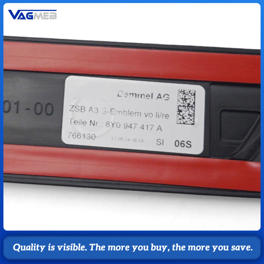 For Audi A3 S3 2021 8Y A4 S4 A5 B9 welcome pedal with light 8Y0 947 417A