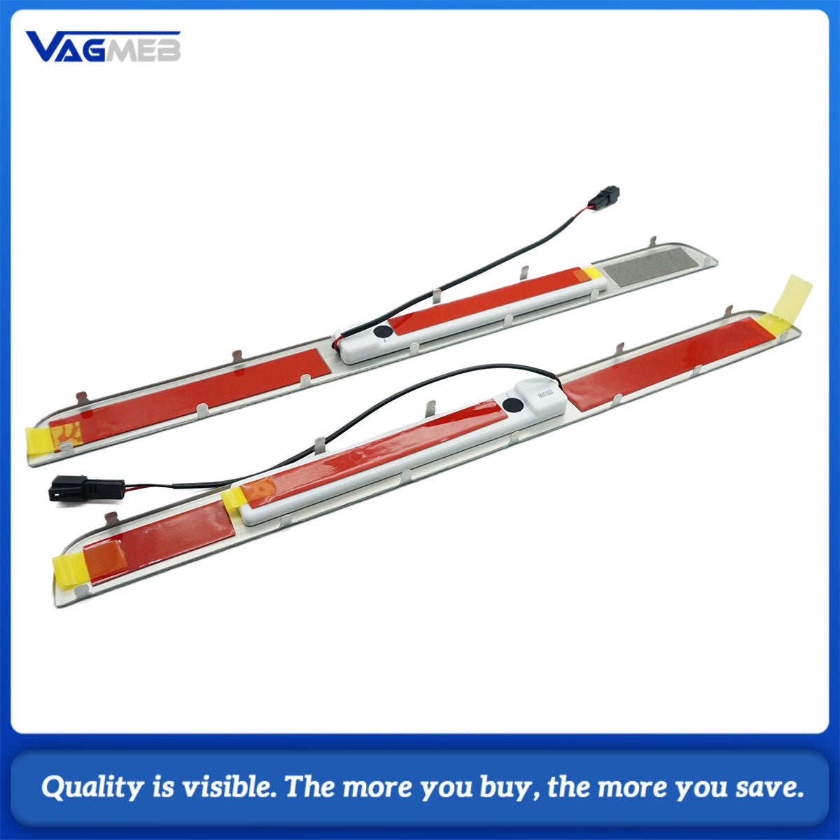 For VW Passat B8 Anti-Scratch Accessories 4Pcs Silver ABS Chrome Car Side Door Body Cover