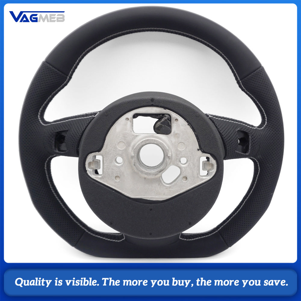 Sports style steering wheel for Audi A3 8V A4 B8 A5 S3 S4 RS3 RS4 Perforated leather steering wheel