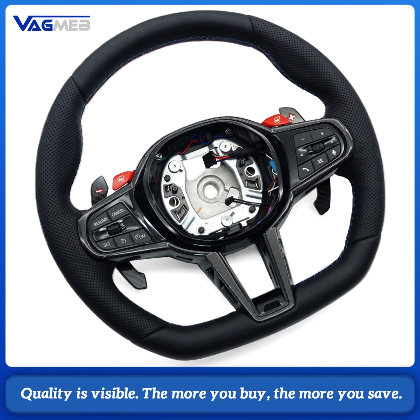 CS sport steering wheel suitable With heating function  for BMW G30 G31 G26 G03 G07 G8 G82 G81 F90 G06 G05 G20 G22