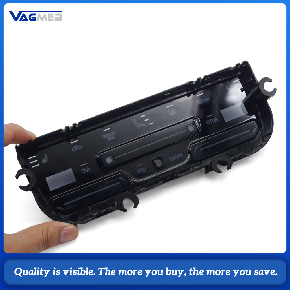 Climate Control Panel Front Cover 3CC Series, Touch Screen AC Panel Housing With Seat Heating Button Frame, Replacement Air Conditioner Control Panel Shell