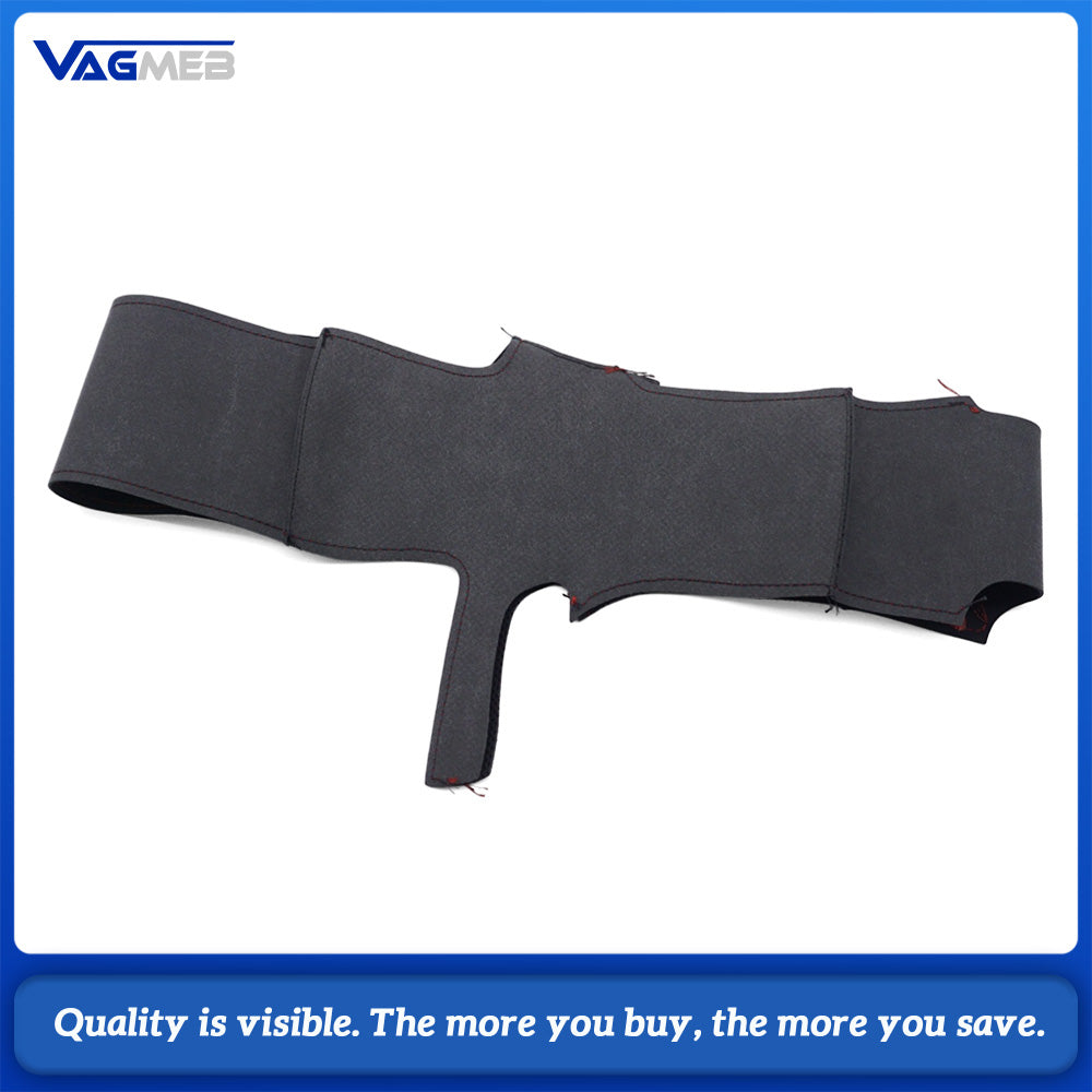 Car Steering Wheel Perforated Leather Cover Skin Kit Replacement Refit Leather For Audi A6 C8