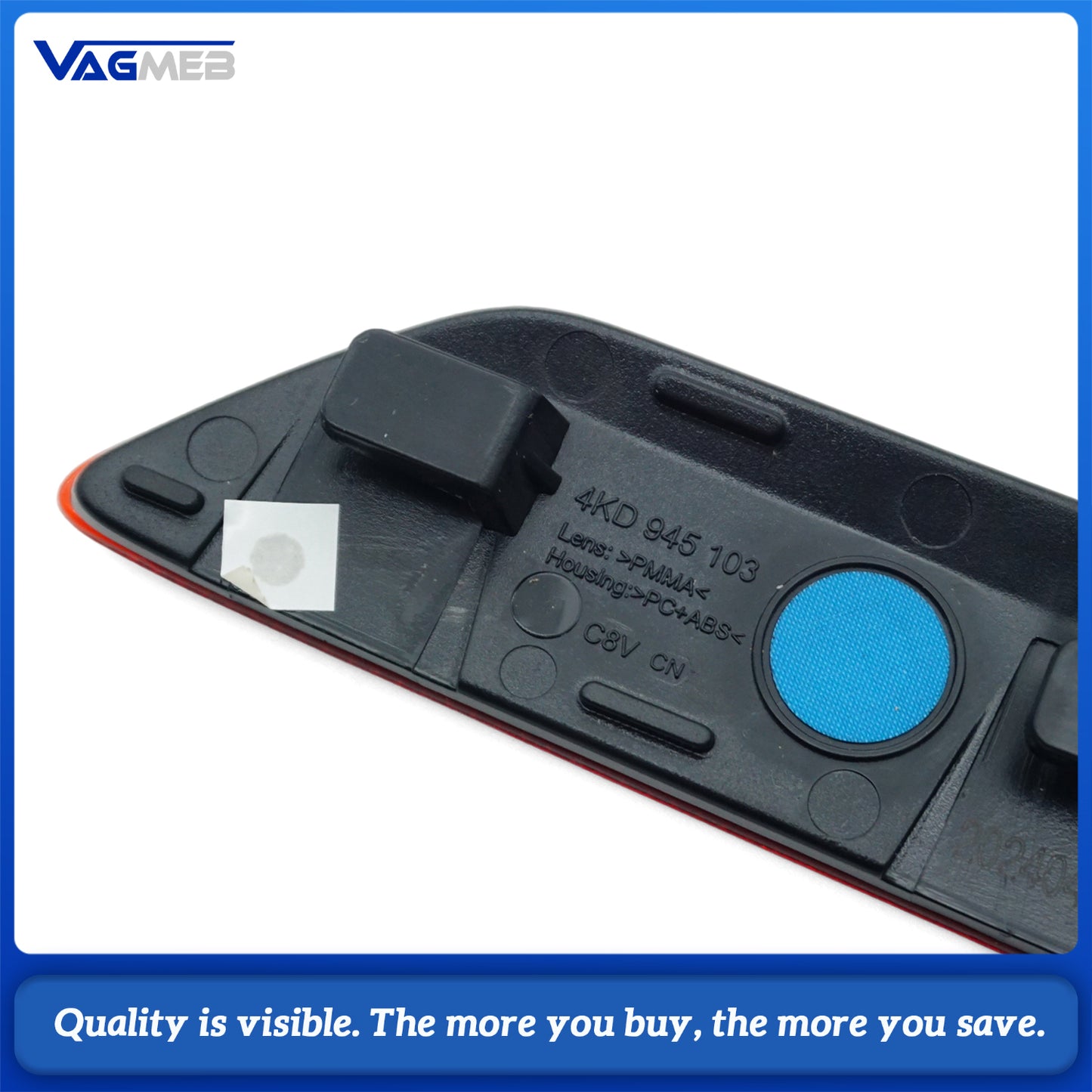 For Audi A6 C8 Sport 2019 2020 2021 2022 2023 2024 Rear Bumper Inner Side Reflector Car accessories 4KD 945 103