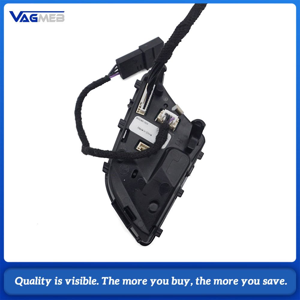 For Audi A4 B9 Glossy Black Multifunction Steering Wheel Buttons Heated Version Car Steering Control Switch Modification Parts