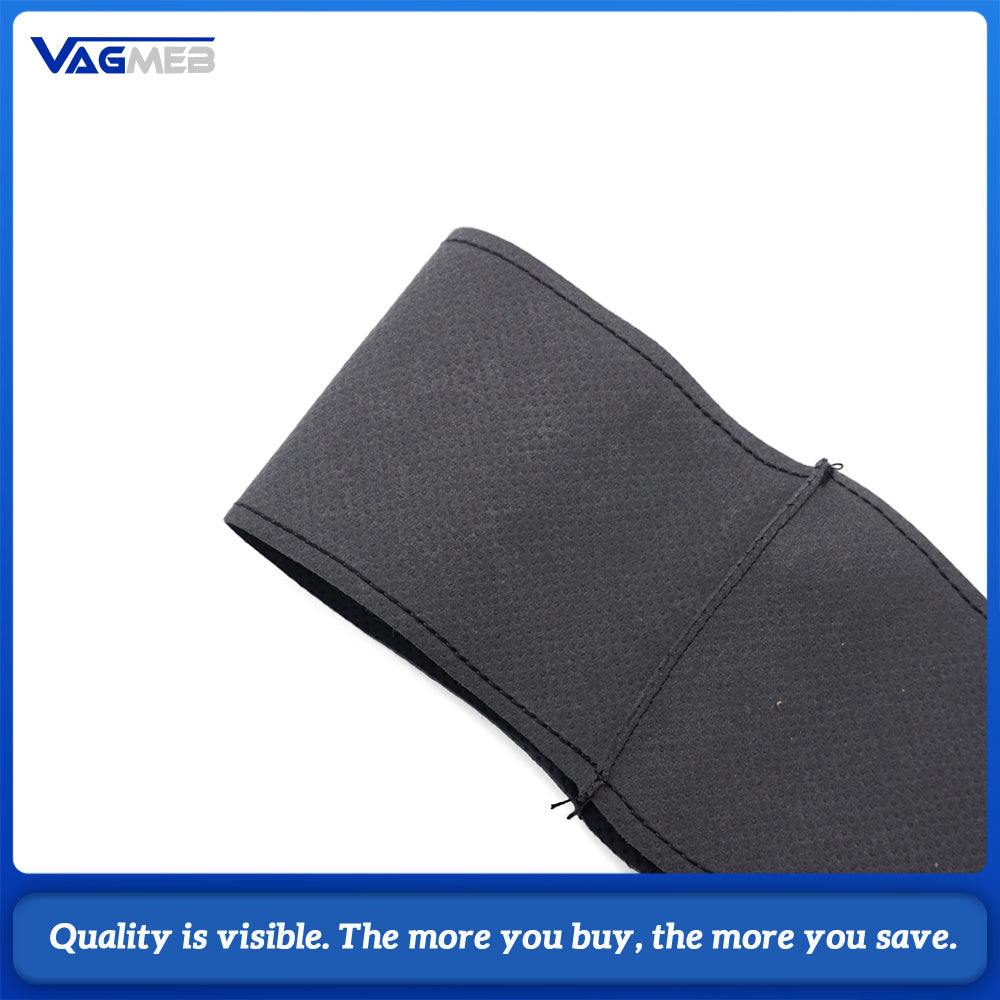 For Audi A6 C8 Steering Wheel Perforated Leather Wrap Replacement Skin With Black Stitching