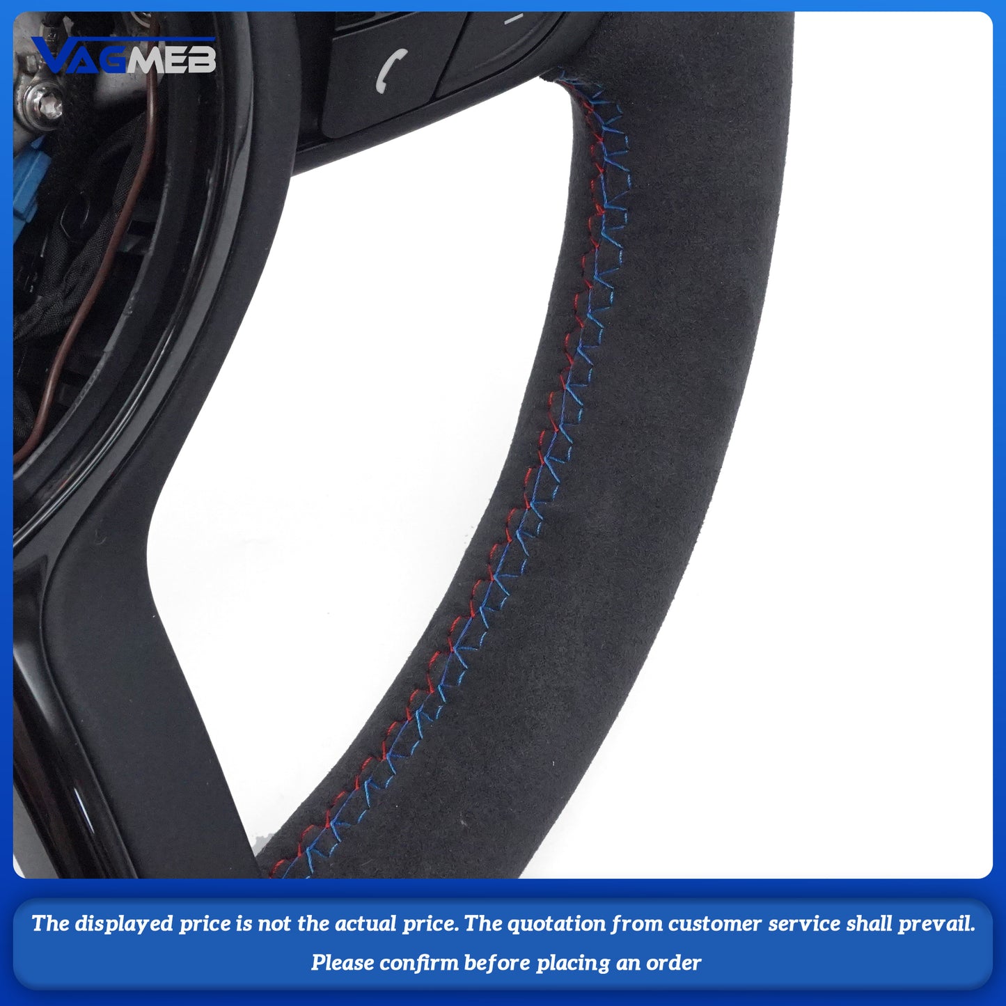 M Sport Steering Wheel Alcantara Steering Wheel for BMW E Series M3 E90 E91 E92 E93 X5 E70 X6 E71 X1 E84 E81 E82 E87 E88