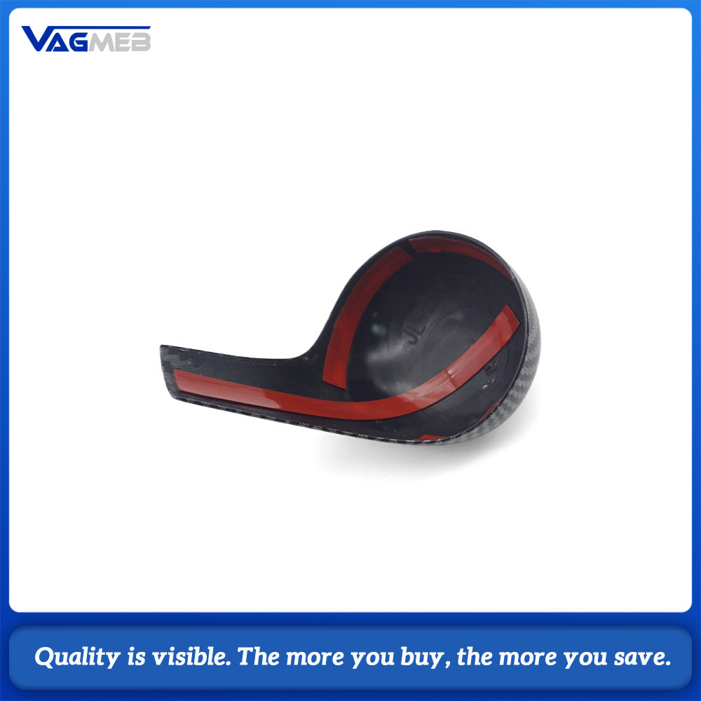Gear Shift Handle cover Carbon Fiber ABS Gear Shift Knob Handle Lever Cover for Audi A4LA5A6LS6Q5