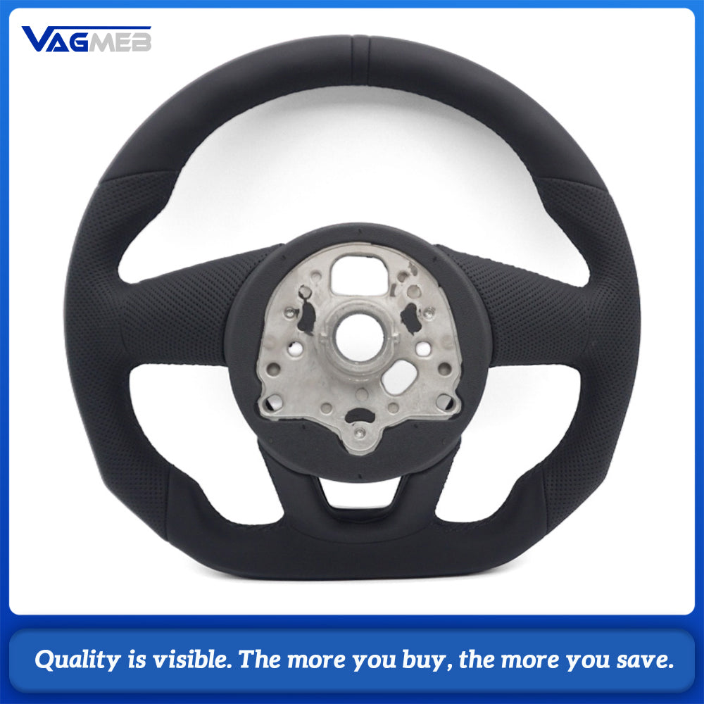 For Audi A4 B9 Fully Perforated Leather Steering Wheel