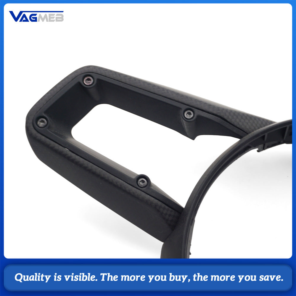 Glossy Carbon Fiber Steering Wheel Trim Middle Cover For 911 981 991 991.2 992 996 970 997 Cayenne 958 Panamera Macan