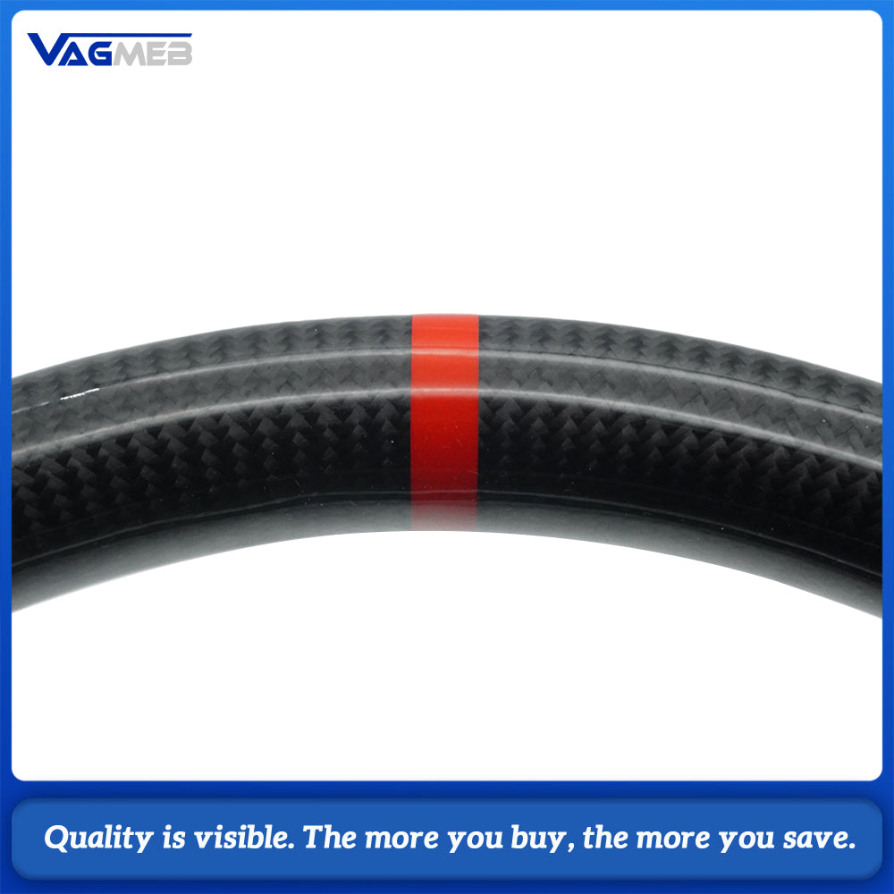 Carbon Fiber Semi Perforated Sports Steering Wheel,For VW GOLF 7 MK7 Transporter T6