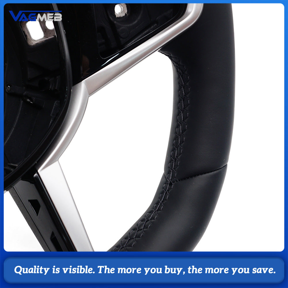 Fully leather steering wheel suitable For BMW 3 Series, 4 Series, 5 Series G20, G21, G80, G81, G22, G23, G30 With vibration motor