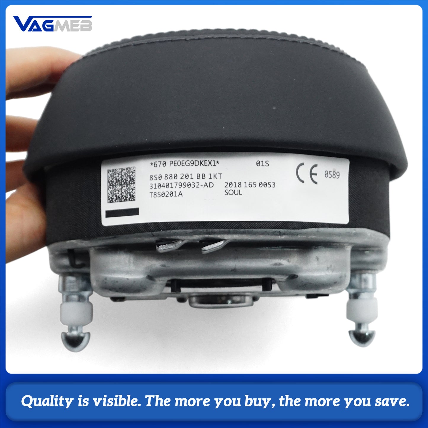 Steering wheel airbag cover multifunction steering wheel For Audi R8 TT