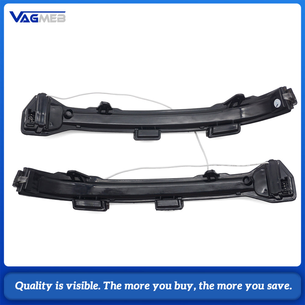 Car Gloss Pure White Rearview Mirror Cover With Letter Mark Wing Mirror Cap Replacement For VW Golf 7 MK7