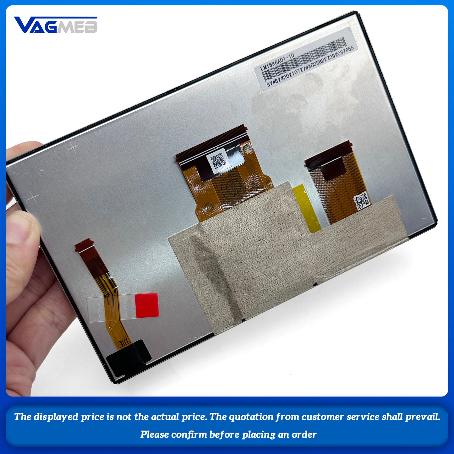 6.5inch side factory LCD display for VW SKODA MIB2 LM1696A11-1D Car Multimedia Player Infotainment Radio 6.5 inch Touch Screen