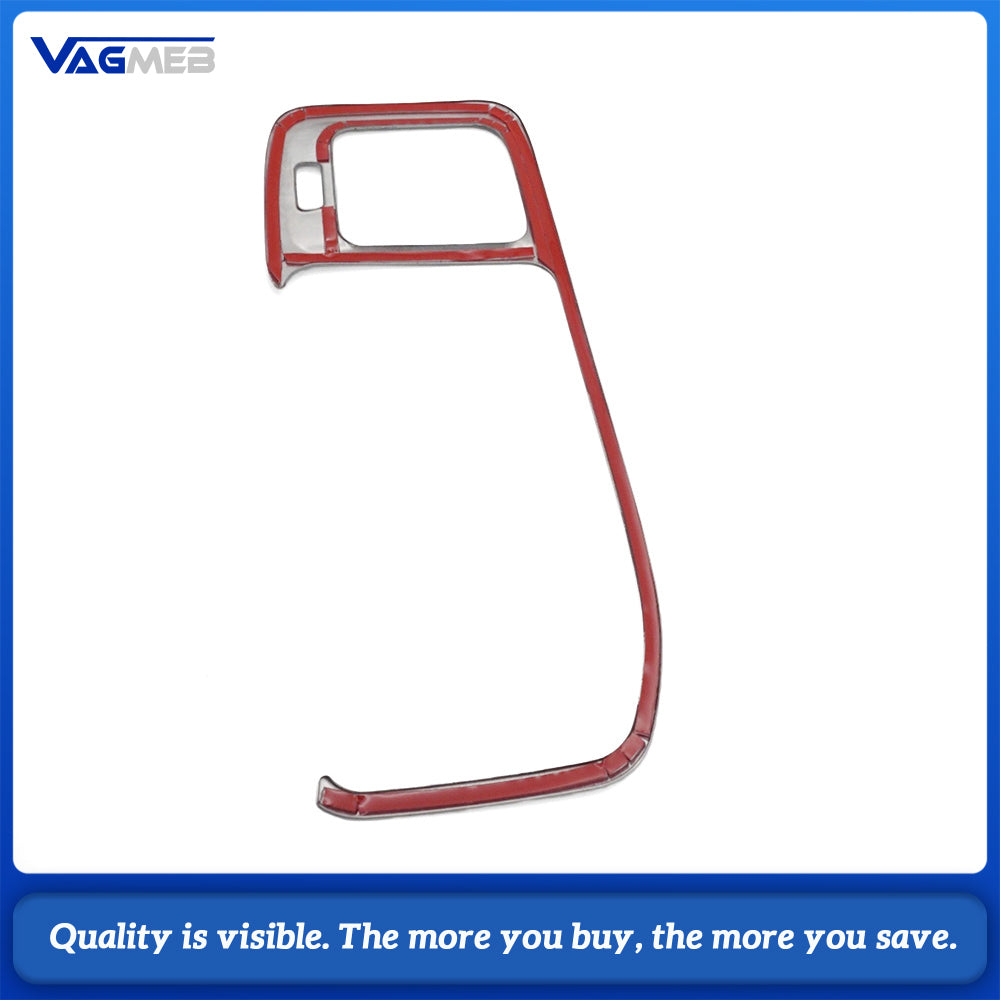 Car Styling Console Navigation Frame Decorative Cover Trim For Volvo S60 V60 2011-17 Interior Stainless Steel Strip Mouldings