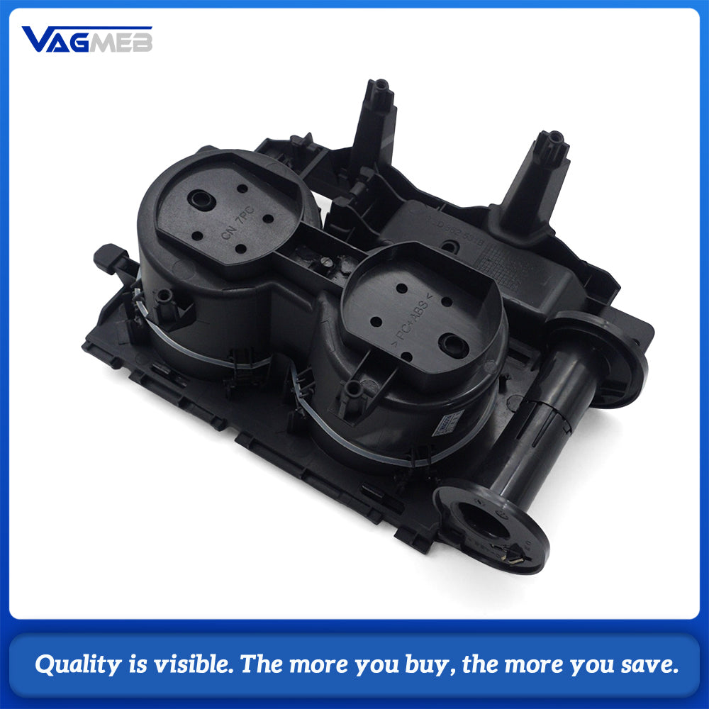 Black Center Console Cup Holder Assembly With Roller Shutter For VW Passat B8 Interior Drink Holder Replacement 3G0  862 531 F  3GD 862 531B