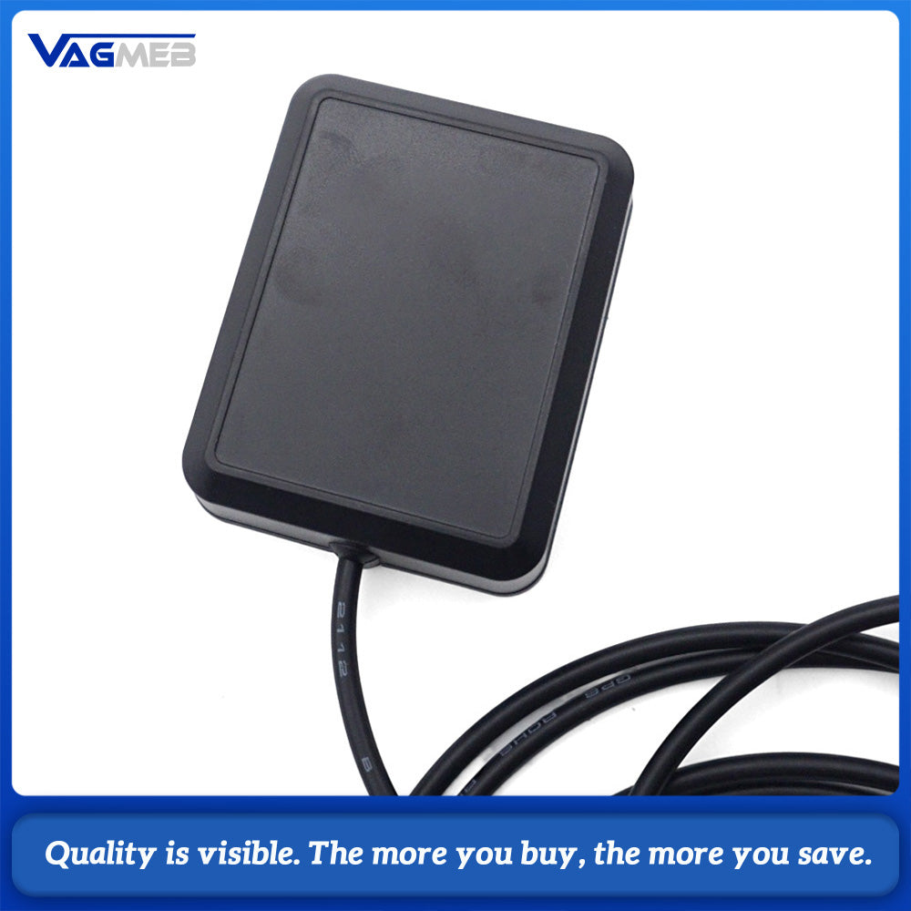 Car GPS BeiDou Dual Mode Navigation Antenna, FAKRA Blue Plug, Vehicle GPS Signal Receiver Aerial with Extension Cable