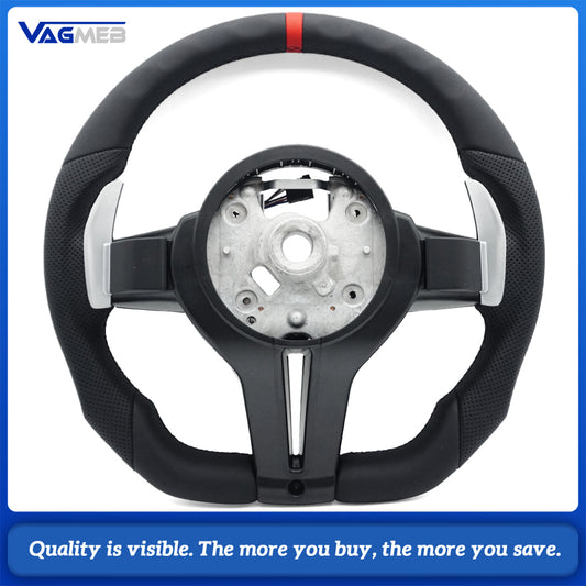 M Sport Steering Wheel for BMW Flat Bottom F01 F06 F10 F11 F12 F20 F21 F22 F25 F26 F30 F31 F32 F33 F34 F36 M3 F80 M4 F82 M5 F90