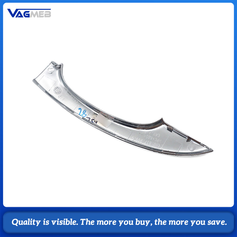 Rear Left Exterior Door Handle With Chrome Silver Trim OE 4H0837205C For Audi A6 C7 A7 A8 D4 2012-2018 Keyless Entry Door Grip