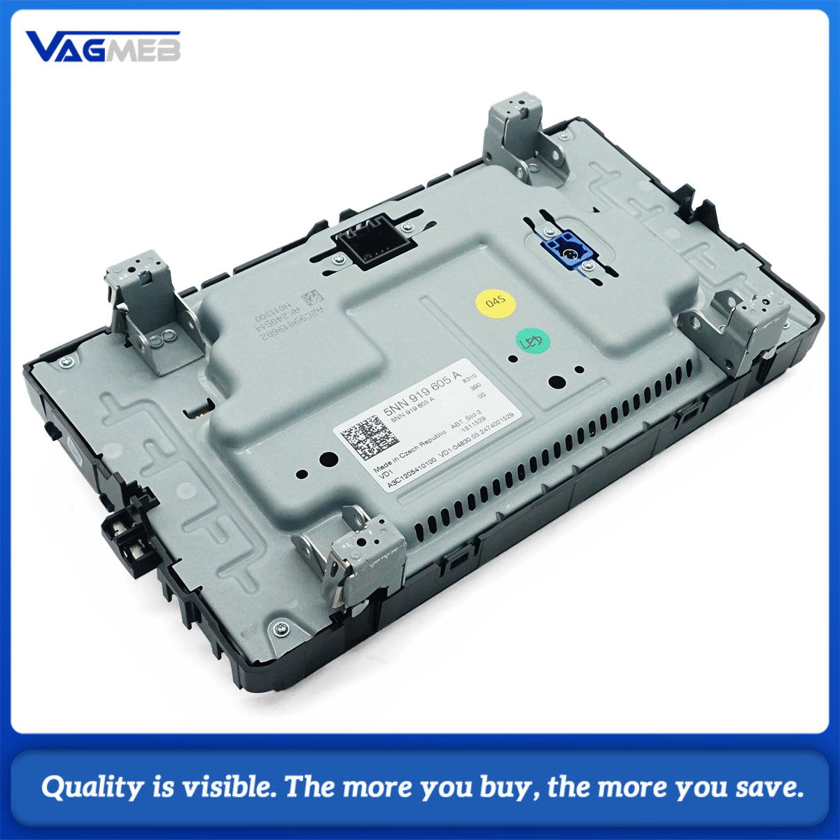 5NN 919 605 A 8 MIB Touch Screen Display Monitor For VW Tiguan MK2 AD1 Infotainment System Radio Head Unit