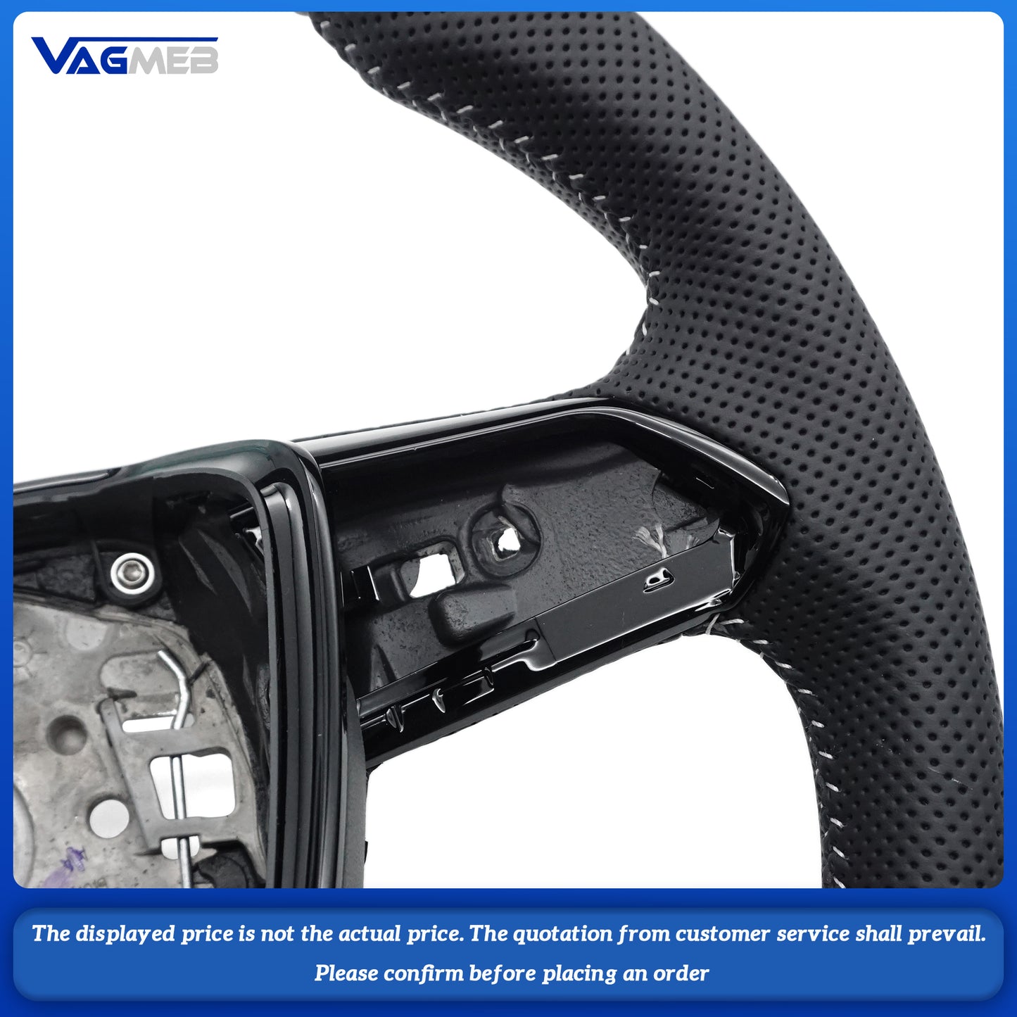 For Audi A6 C8 A7 Custom leather alcantara steering wheel