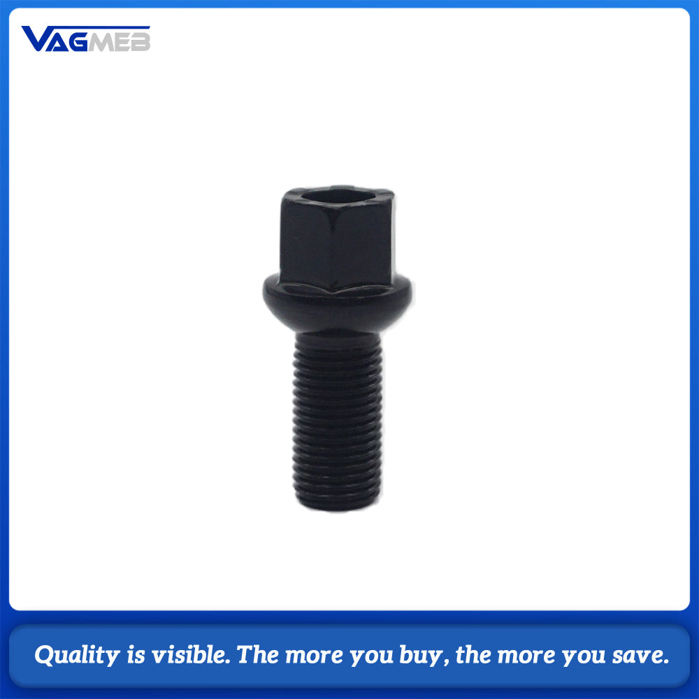 M14-1.5 Black Wheel Hub Screws Replacement For Audi A4 B8 B9 A6 C7 C8 Ball Seat Lug Bolts