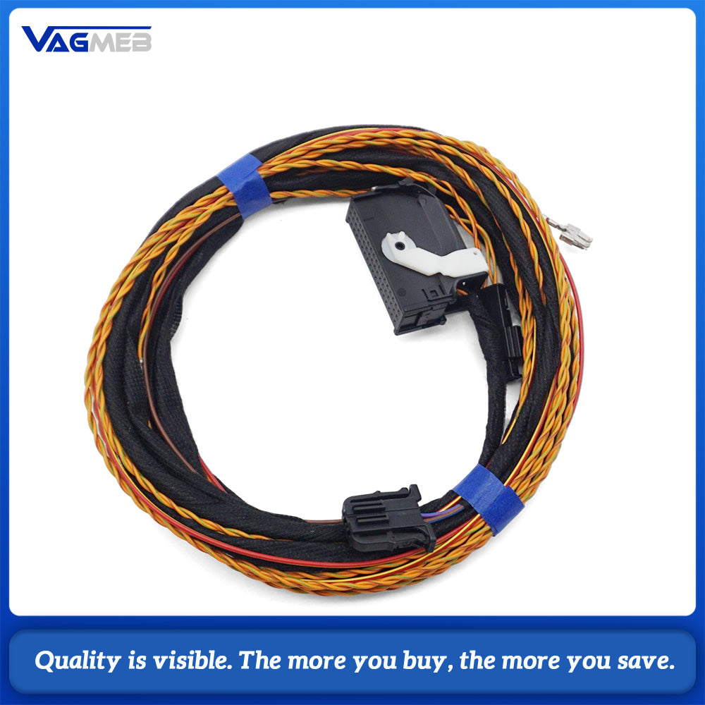 Car Rear View Backup Camera Wiring Harness Cable For Audi A6 A7 Q5 Q7 Retrofit Replacement