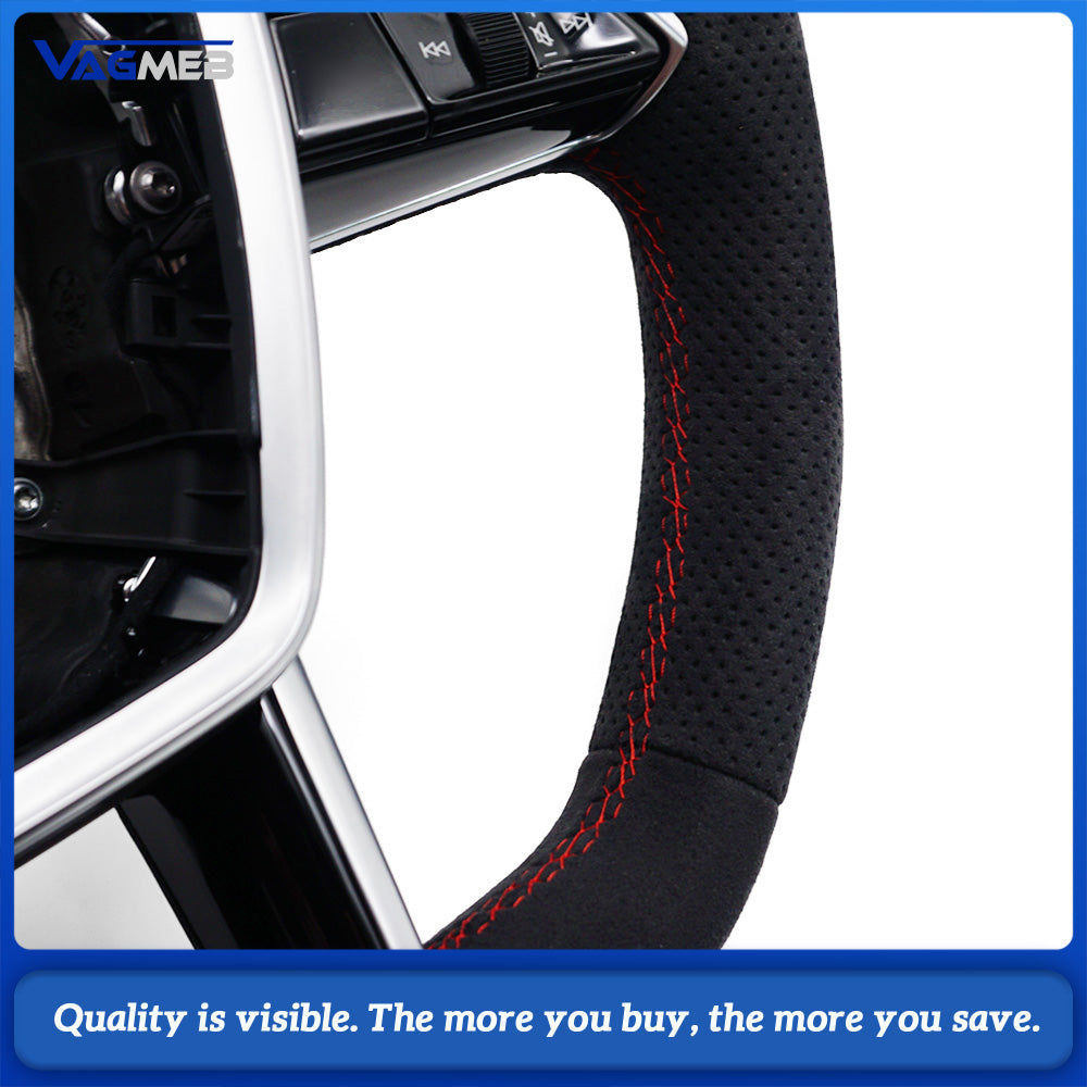 For Audi ABT logo A6 C7 C8 A7 A8 S6 S7 S8 RS6 RS7 RS8 Contain button paddle multi-functions and heating punch steering wheel