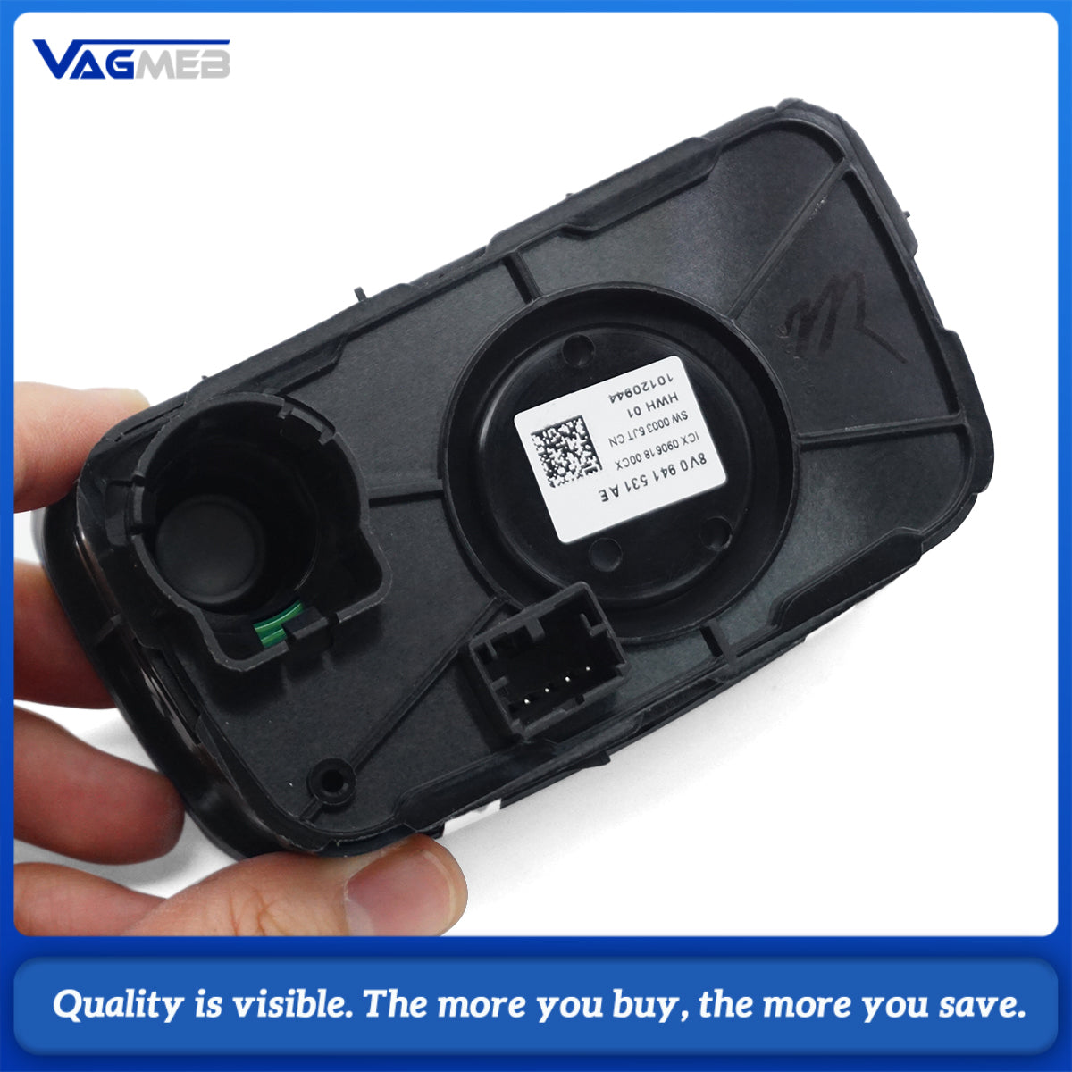 estilo de coche interruptor de Control de faros perilla lámpara de cabeza para Audi A3 Cabriolet Sportback TT S3 8V 8V0 941 531 AE