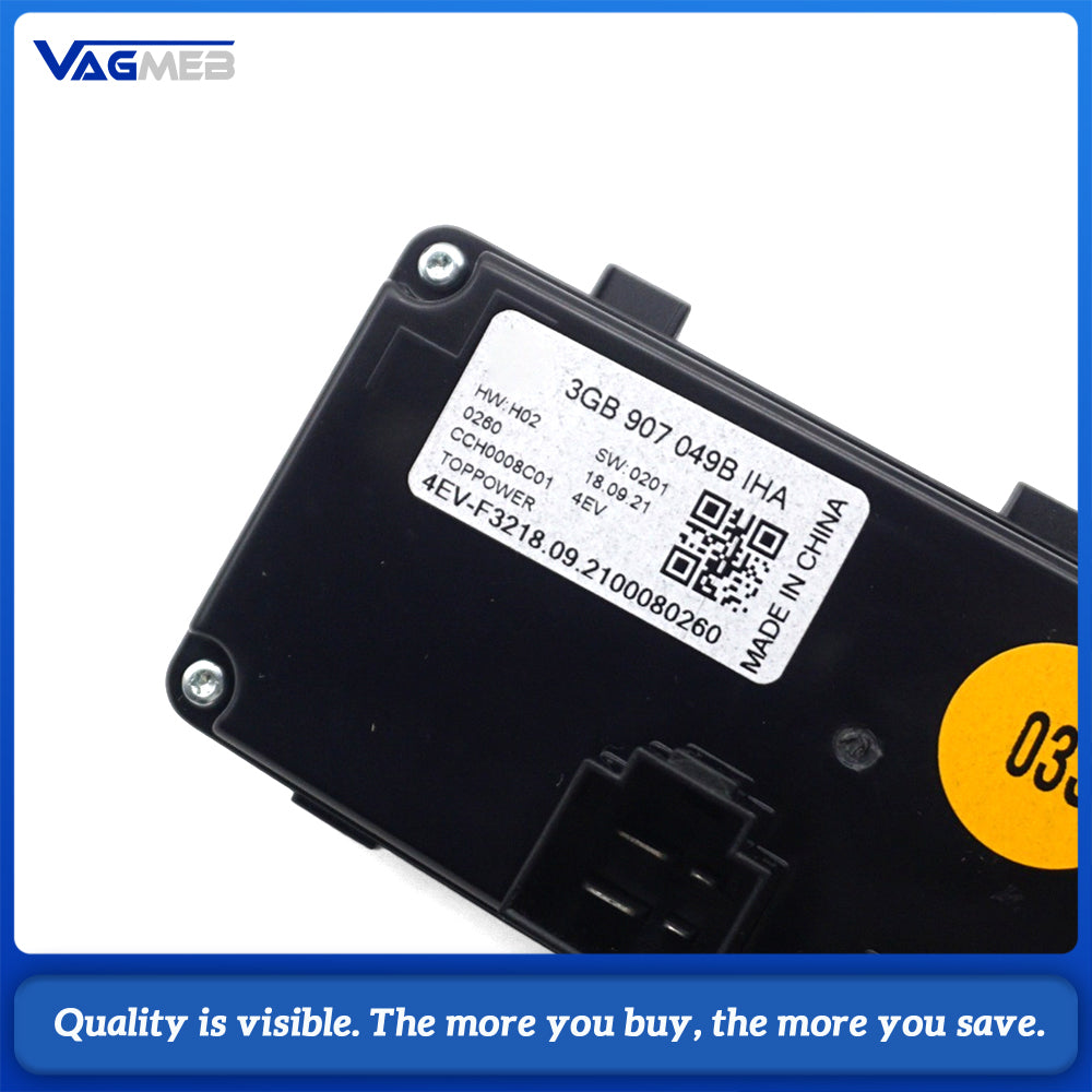 For VW Viloran Rear Climate Control Switch 3GB 907 049 B Rear Air Conditioner Heating Ventilation Panel 3GB907049B