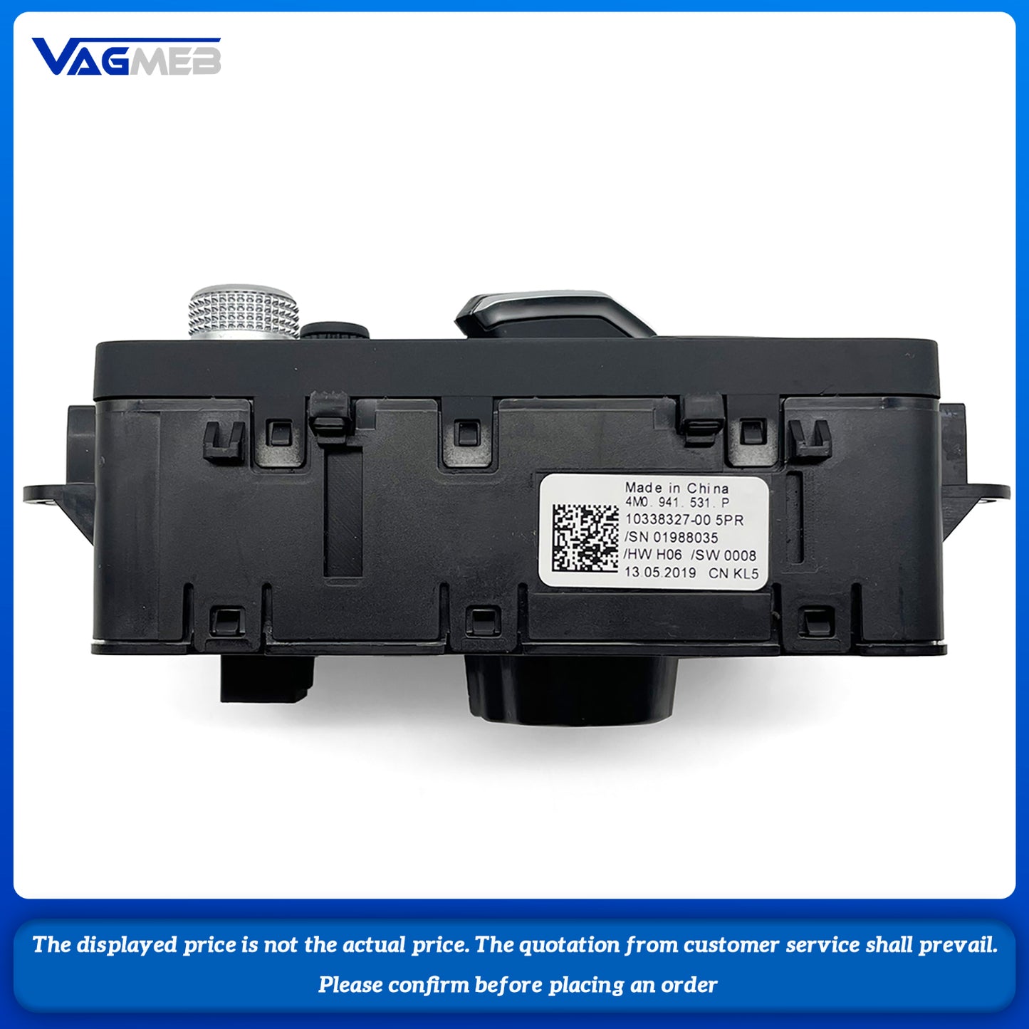 Headlight switch fog button multi-switch for side lights and driving lights for audi A4 B9 S4 Q7 2016-2017 4M0 941 531P