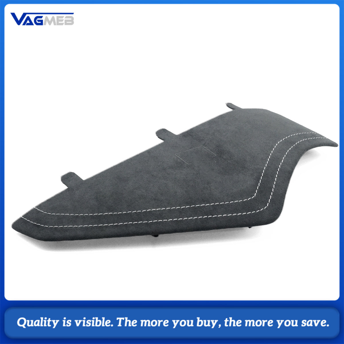 Premium Alcantara Dashboard Cover Fit for Audi A6C8 Red  Stitching , RS  S Emblem Logo