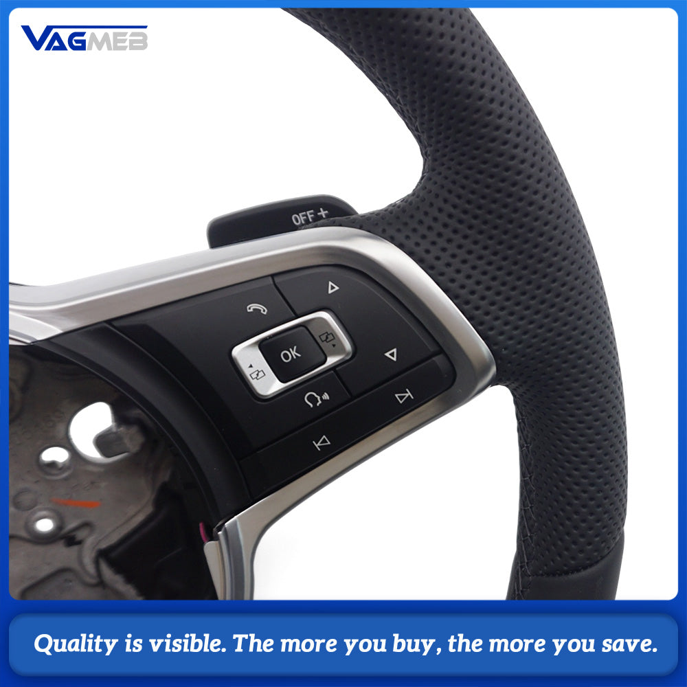 R R-Line Steering Wheel Assembly For VW Volkswagen CC Polo Golf 7 GTI Passat Tiguan Scirocco