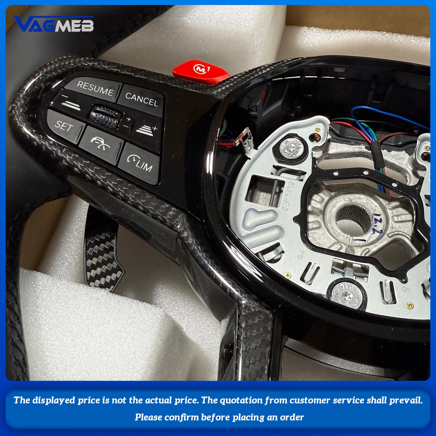 Steering Wheel For BMW 3 4 5 Series G20 G23 G26 G30 G32 G80 G82 G87 F90 G05 G06 G29 G42 Car Accessories