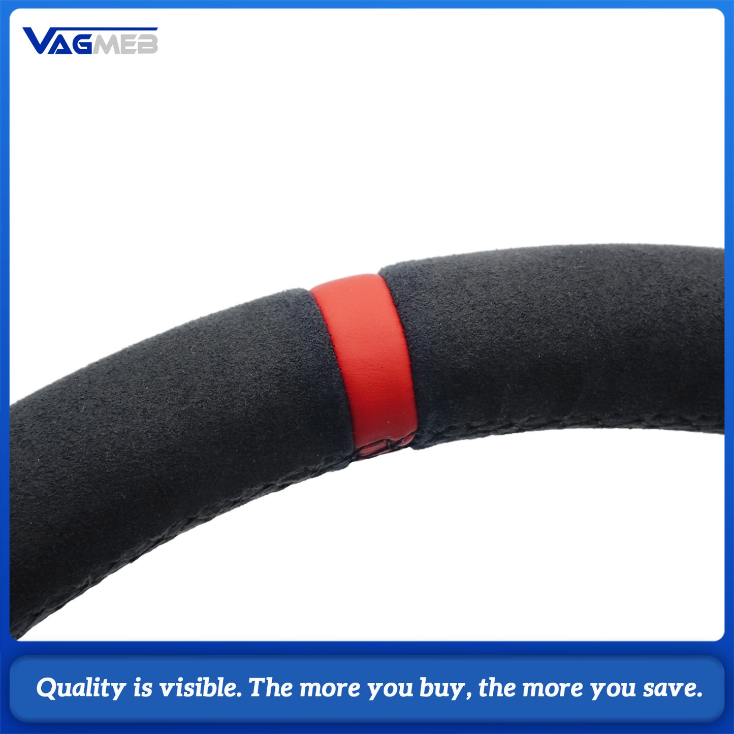 Alcantara leather steering wheel suitable for VW Golf MK7 7.5 GTI GTD GTE R Polo GTI Tiguan MK2 Passat B8 Sport steering wheel