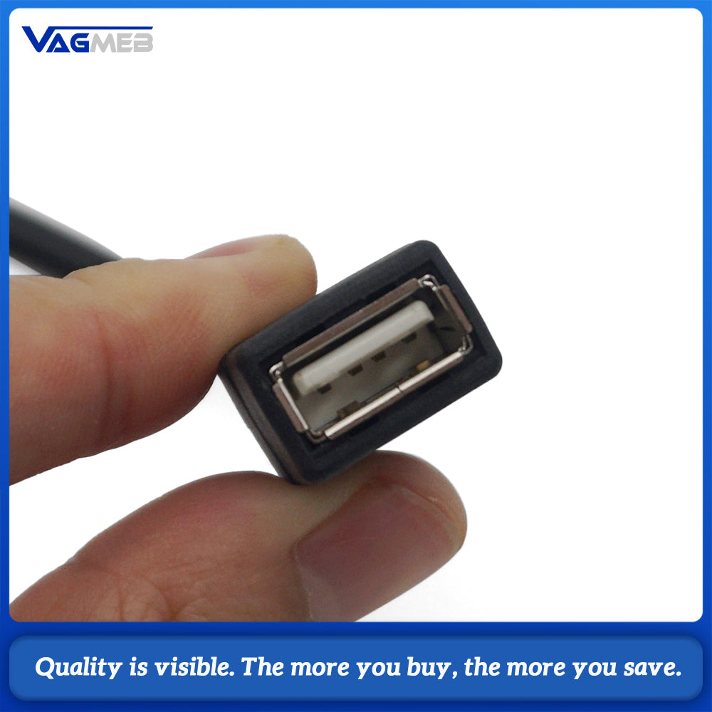 USB AUX Cable Music MDI MMI AMI to USB Female Interface Audio AUX Adapter Data Wire For AUDI A3 A4 A4L A5 A6 A8 Q5
