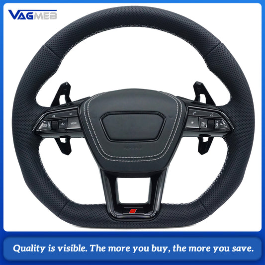 Custom Upgrade For Audi RSS Series Universal A6C8 Steering Wheel With heating function