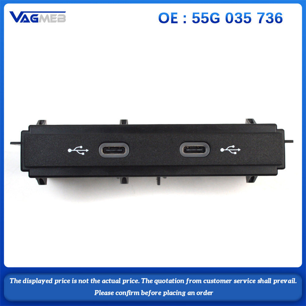 For VW Tiguan MK2 Viloran Taryon USB TYPE-C Plug Armerst USB 55G 035 736