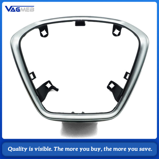 For Audi A6 C8 Airbag Base Trim with Silver Accent, Direct Fit Interior Upgrade