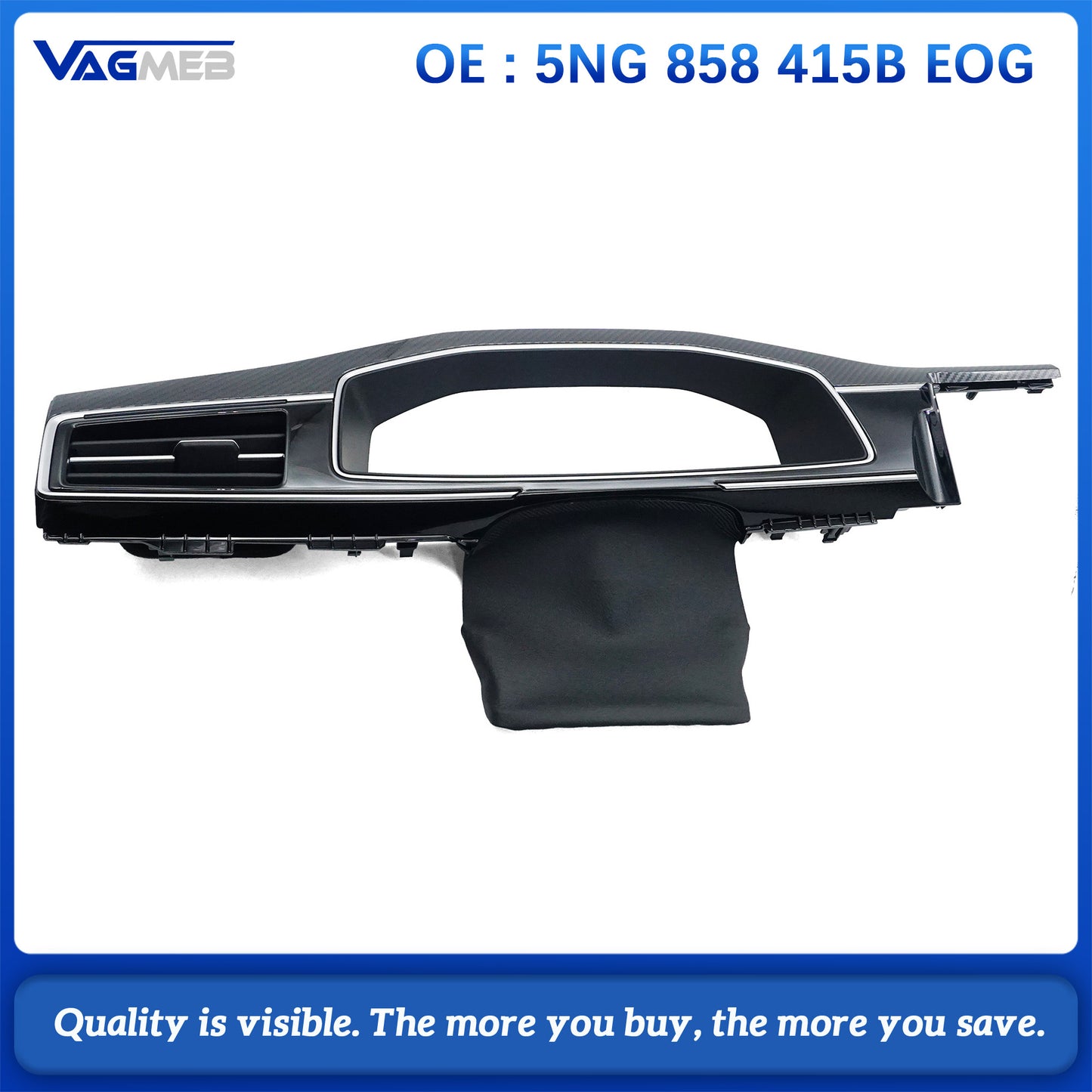 For VW Tiguan MK2 LCD instrument decorative frame Panel Plates Decorative Frame 5NG 858 415B