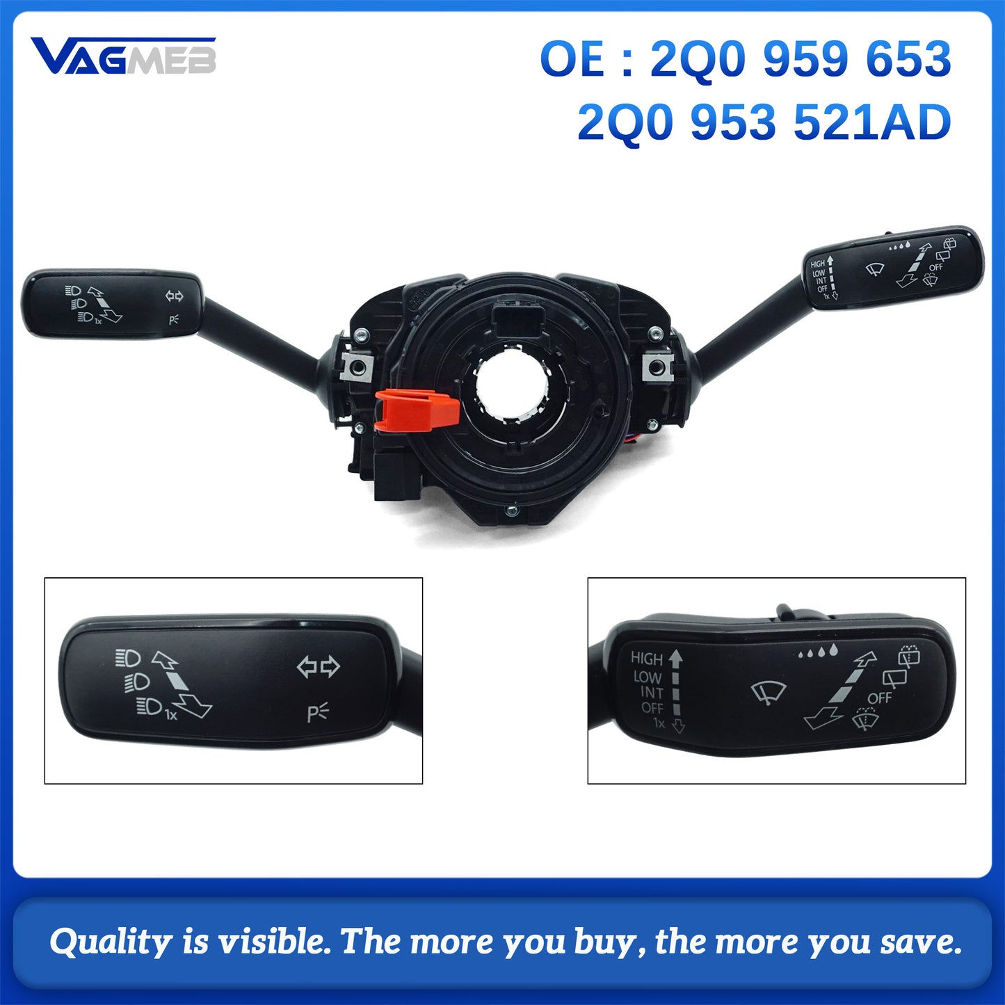 For VW POLO  Skoda SEAT Steering Wheel Control Module Shift HandLever