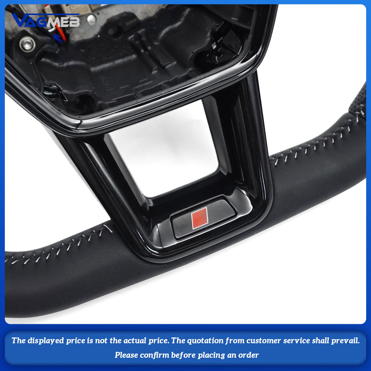 For Audi A6 C8 A7 Custom leather alcantara steering wheel