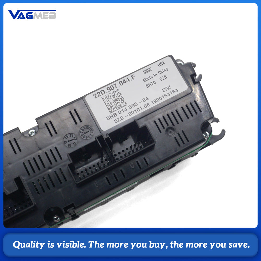 22G 907 044 F Auto Climate Control Panel for VW Polo MK6 Plus w/ Seat Heating Dual Zone AC Button Touch Air Conditioning Switch