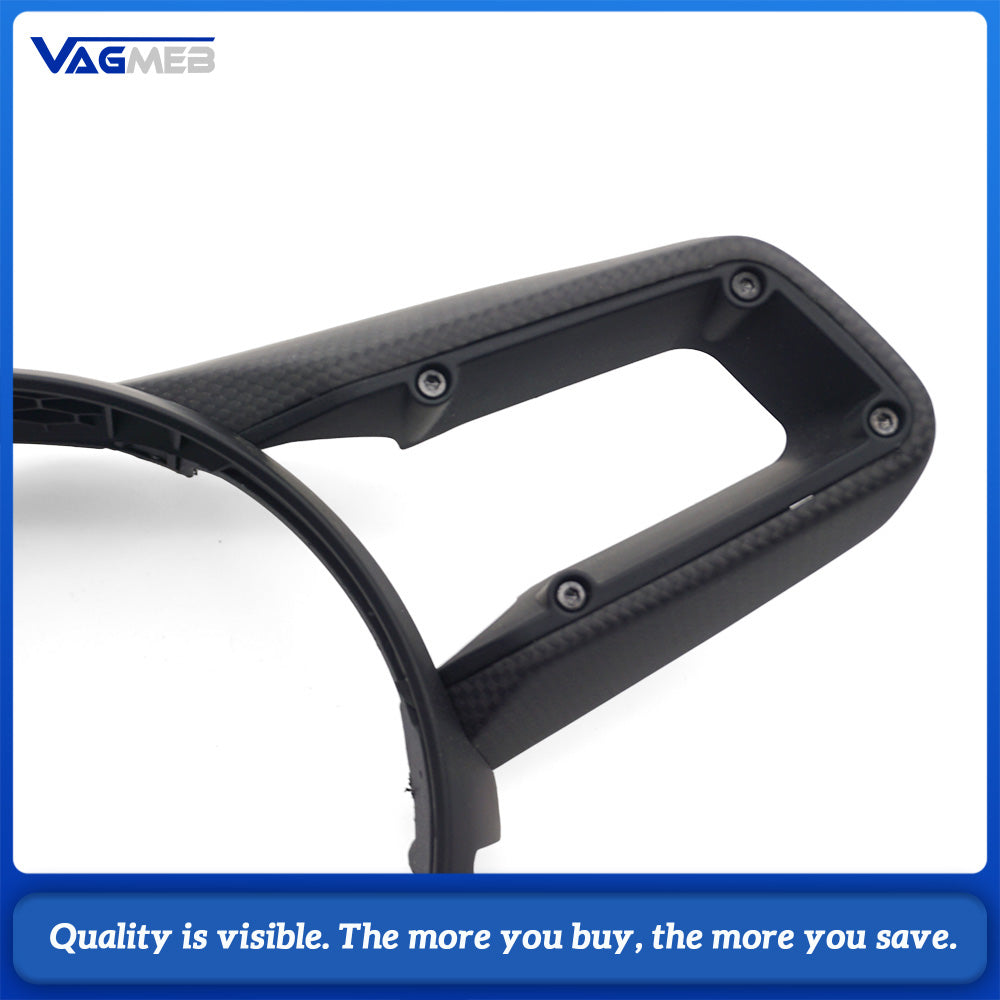 Glossy Carbon Fiber Steering Wheel Trim Middle Cover For 911 981 991 991.2 992 996 970 997 Cayenne 958 Panamera Macan