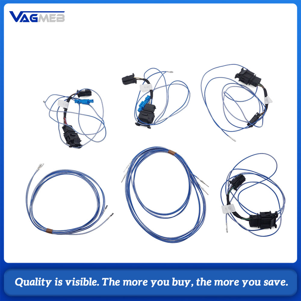 For VW Passat B8 LED Illuminated Outer Door Handle With Wiring Cable, Exterior Door Handle LED Light Car Modification Upgrade Kit