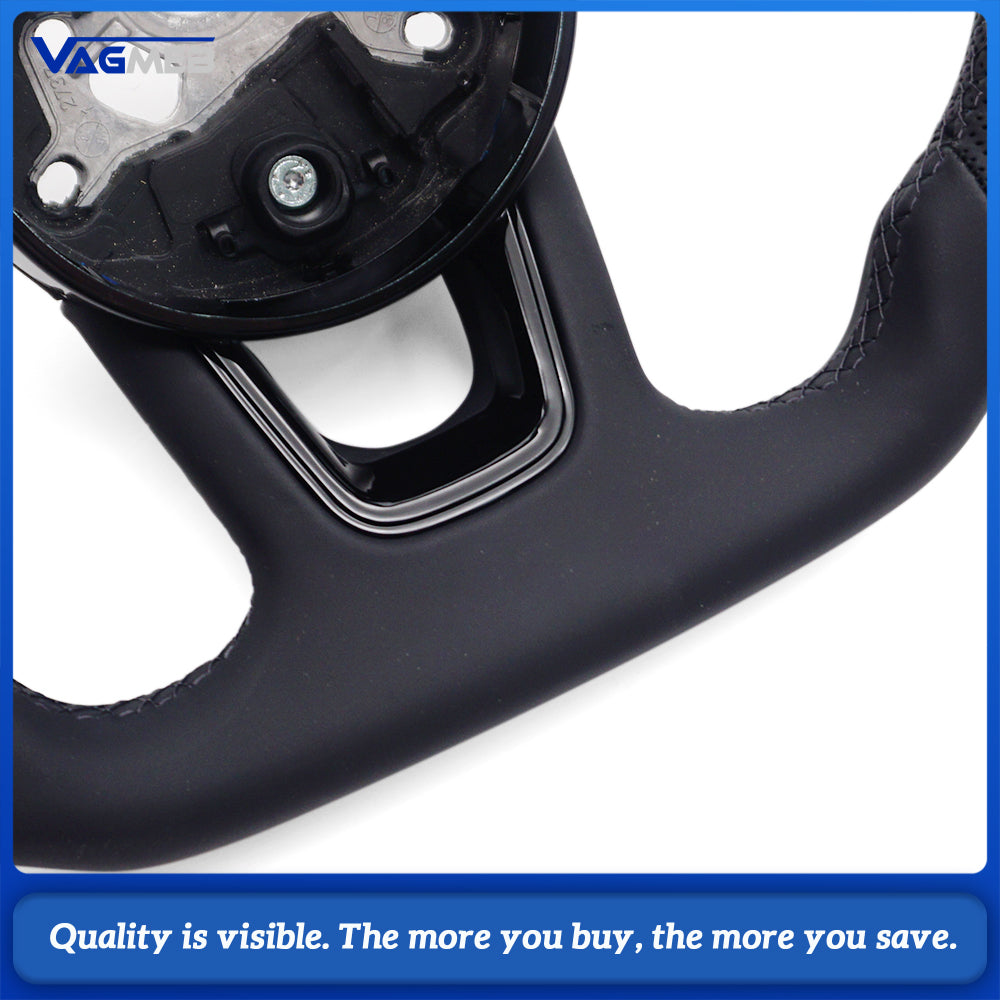 Sports style car steering wheel suitable for A4 S4 B9 A3 S3 8V RS4 RS5 A5 S5 leather steering wheel car accessories