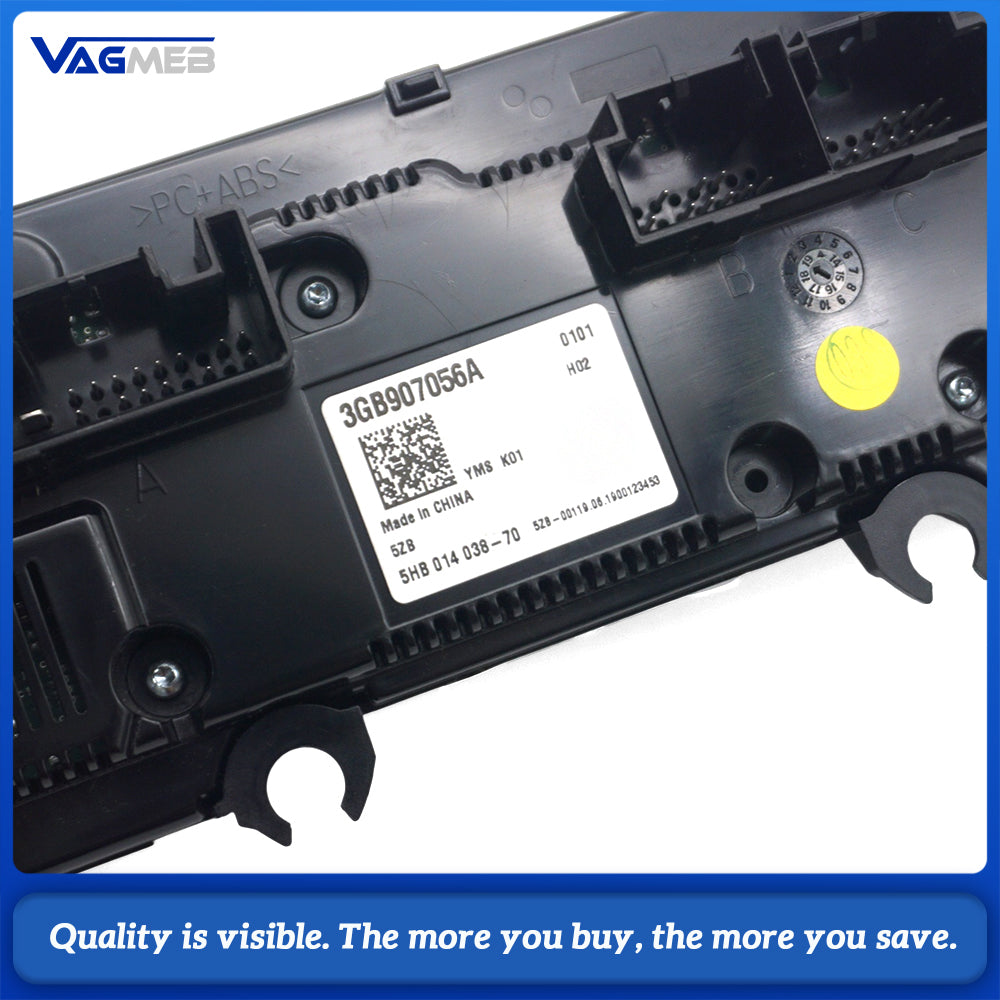 For VW Passat B8 Hybrid Touch AC Control Panel No Heated Seat Button Special 3GB 907 056 A